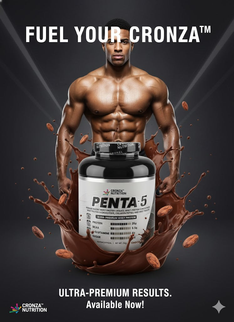 Cronza Nutrition Penta-5 Ultra-Premium Whey Protein - 2kg - Chocolate Flavour