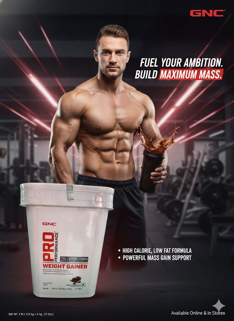 GNC Pro Performance Weight Gainer – Double Chocolate (5kg / 11 lbs)