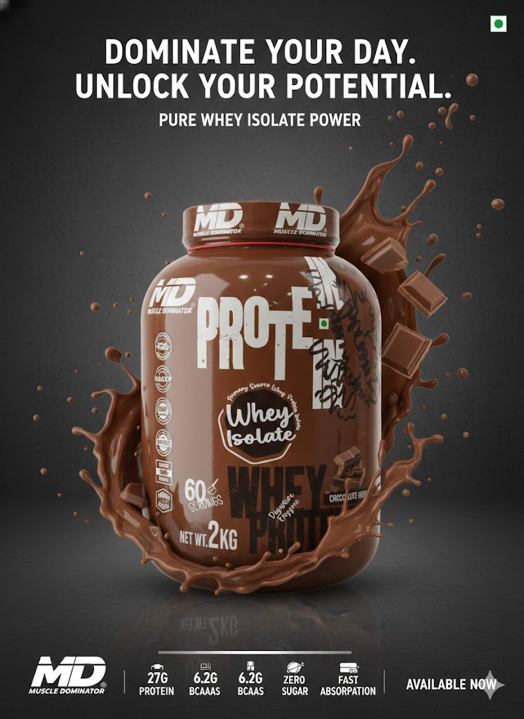 MD Nutrition Whey Isolate - Muscle Dominator Series - 2kg - Chocolate Crunch