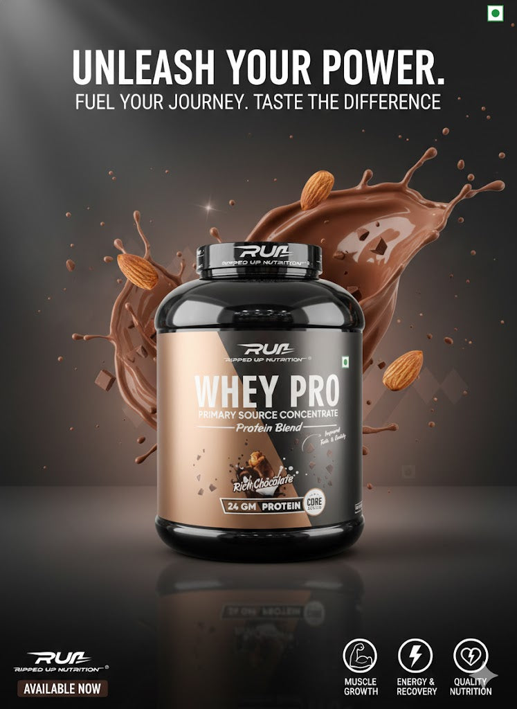 Ripped Up Nutrition (RUN) Whey Pro Primary Source Concentrate - 1.8kg - Rich Chocolate