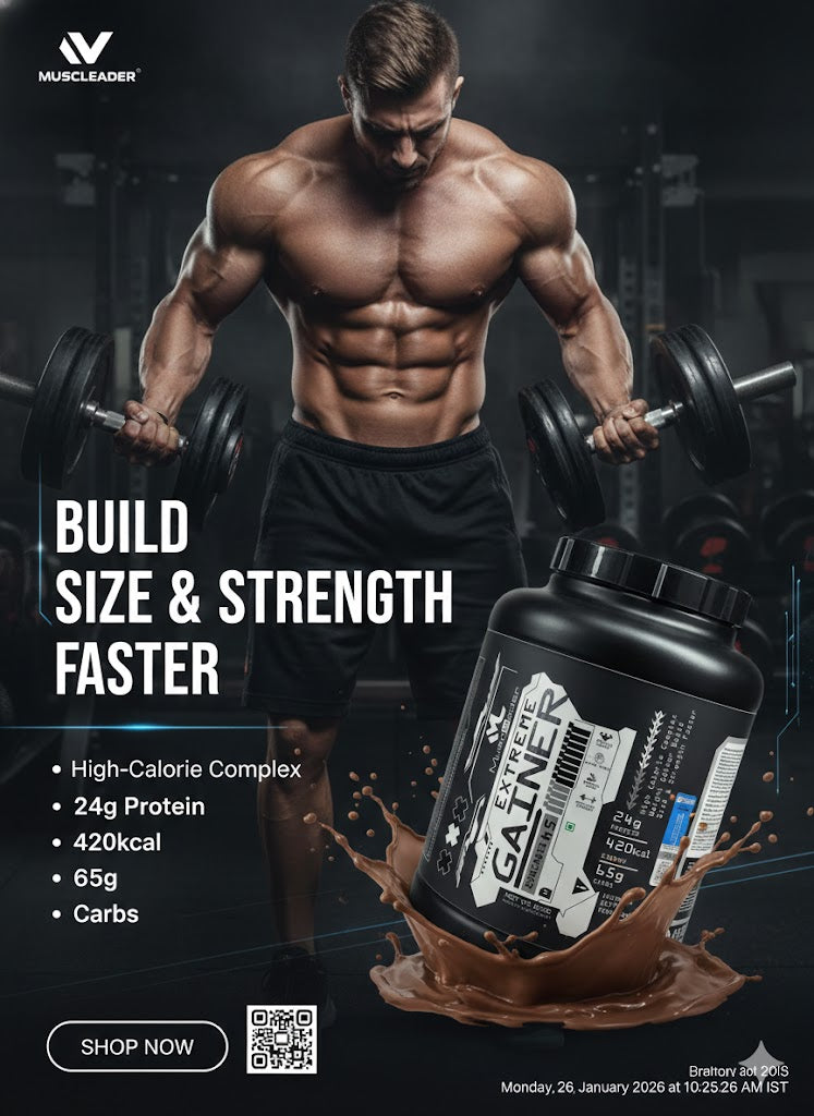 Muscleleader Extreme Gainer | High-Calorie Complex Weight Gainer 2.7Kg
