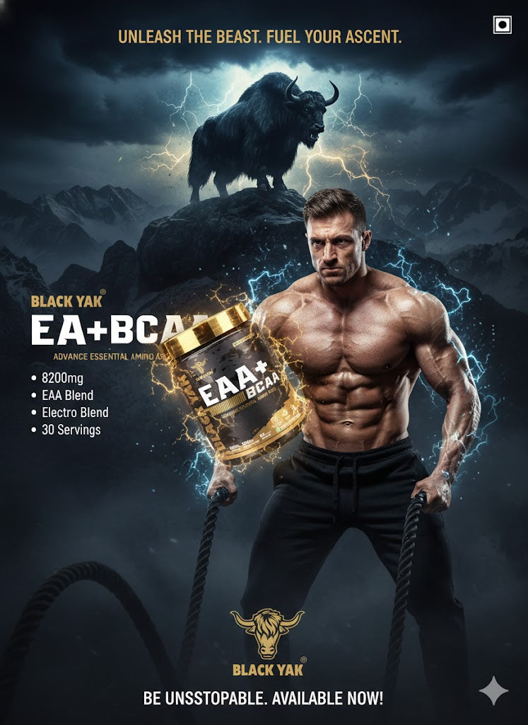 BLACK YAK | EAA+ BCAA – Advanced Essential Amino Acids (300g)