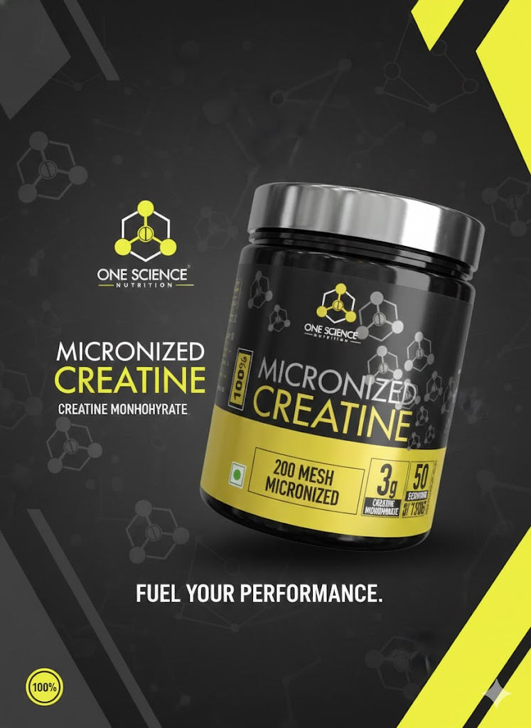 One Science Nutrition (OSN) 100% Micronized Creatine – 200 Mesh Ultra-Pure Creatine Monohydrate | Explosive Strength & Muscle Size (150g / 50 Servings)