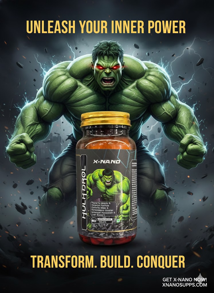 X-Nano Hulk Drol – Powerful Muscle & Strength Formula GAINER (60 Gaining Tablets)