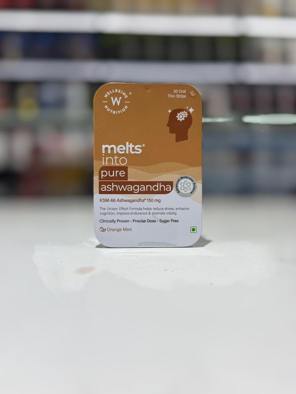 Wellbeing Nutrition Melts Ashwagandha Orange Mint